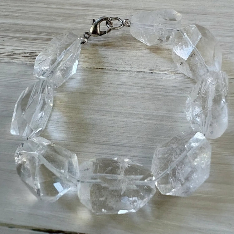 Lush Crystal Quartz Gemstone Bracelet