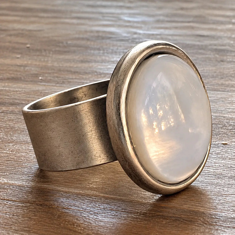That’s Hot Mother-of-Pearl Shell Statement Ring
