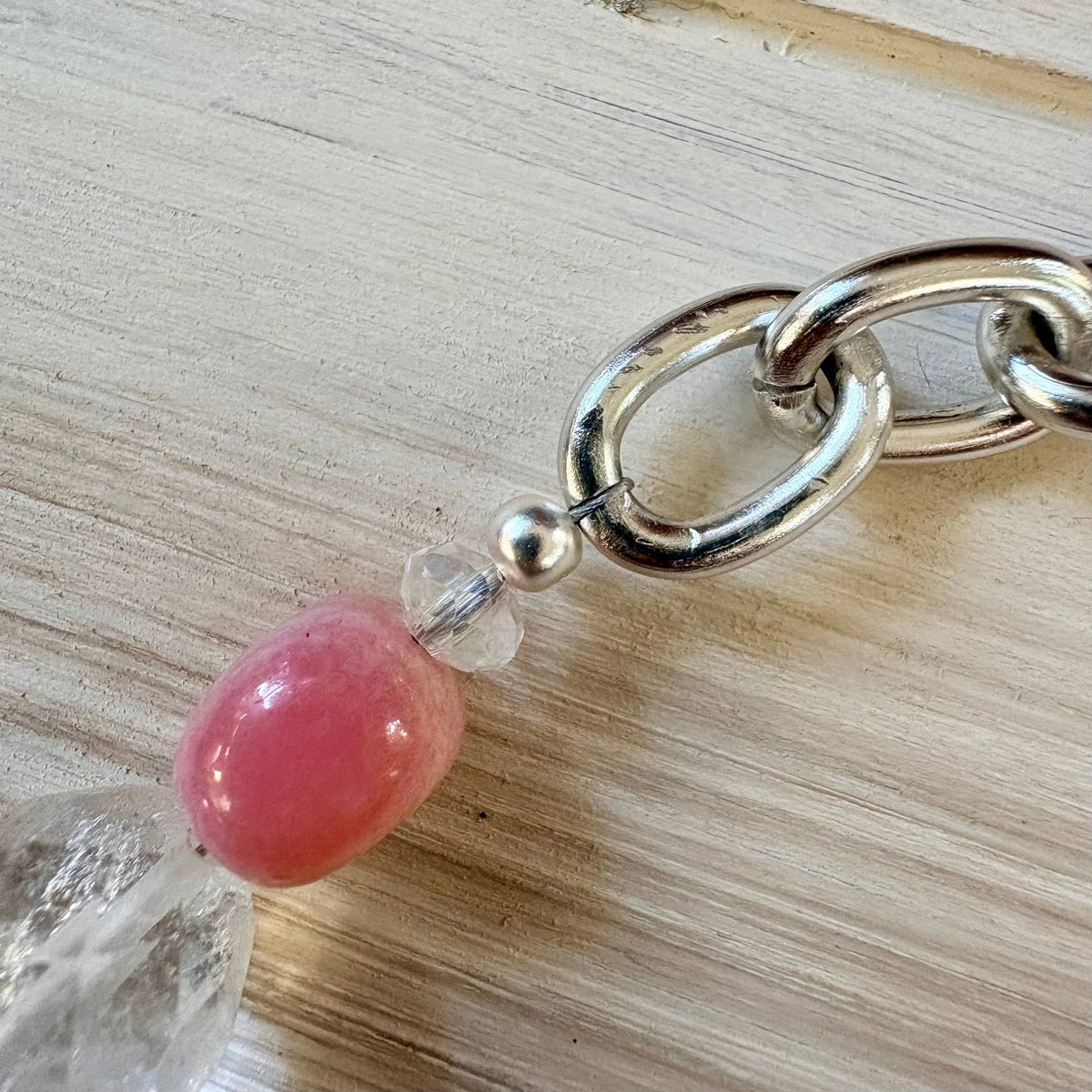 Diamond Doll Quartz Crystal Statement Gemstone Necklace