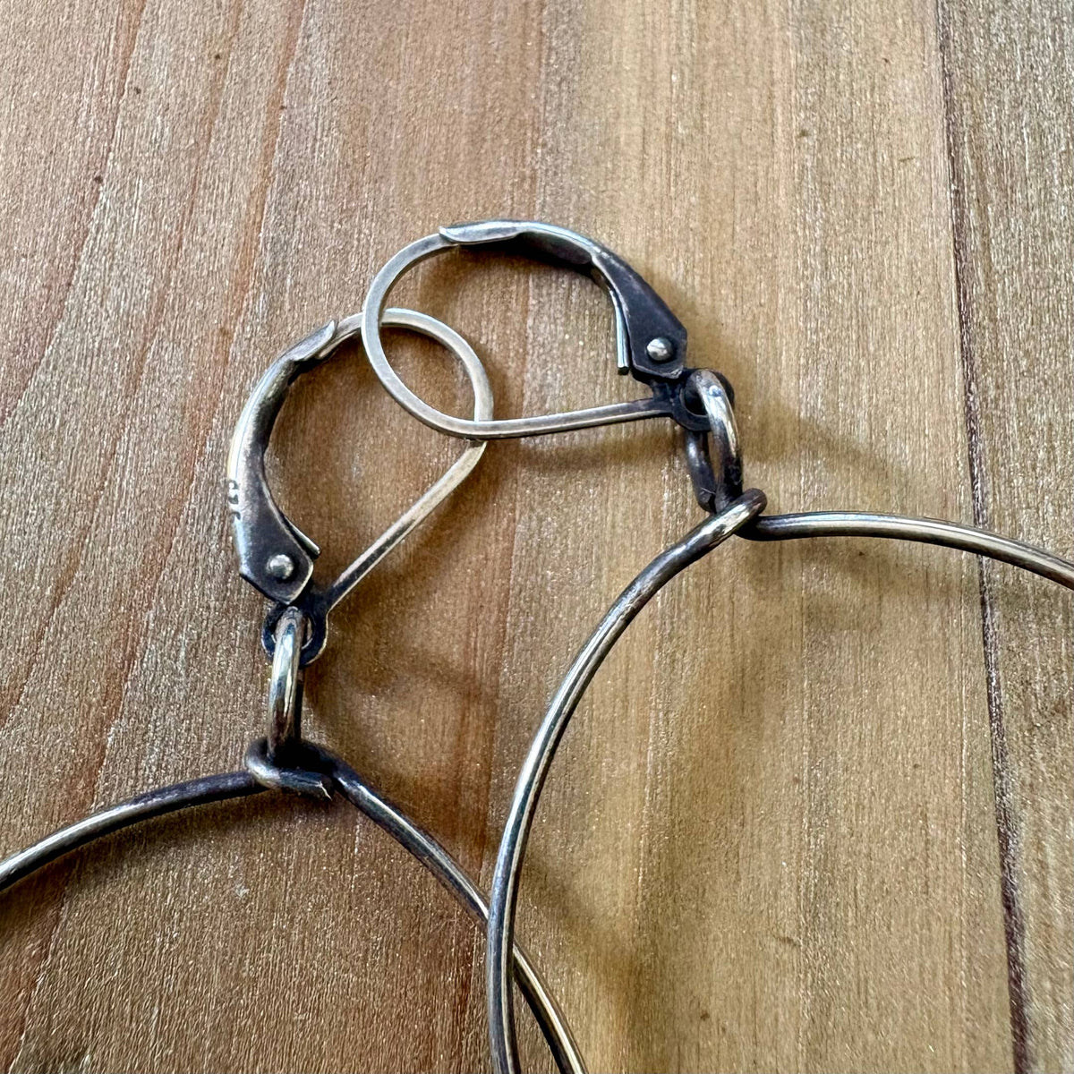 All Due Respect Teardrop Gemstone Silver Dangle Earrings