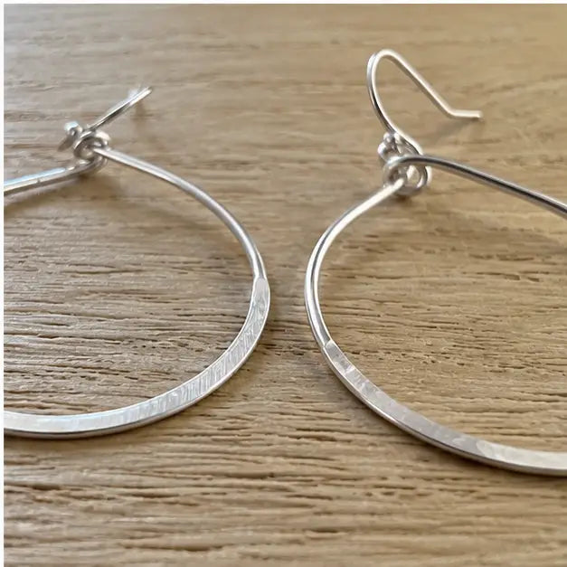 Fair Question Classic Silver Hoop Earrings