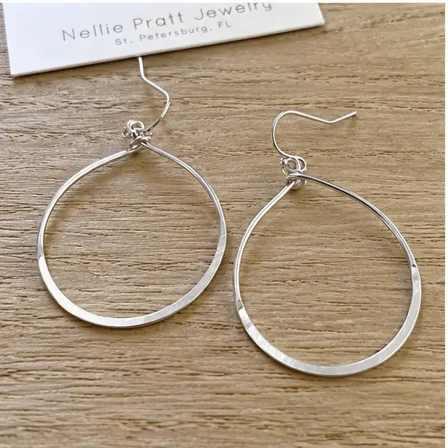 Fair Question Classic Silver Hoop Earrings