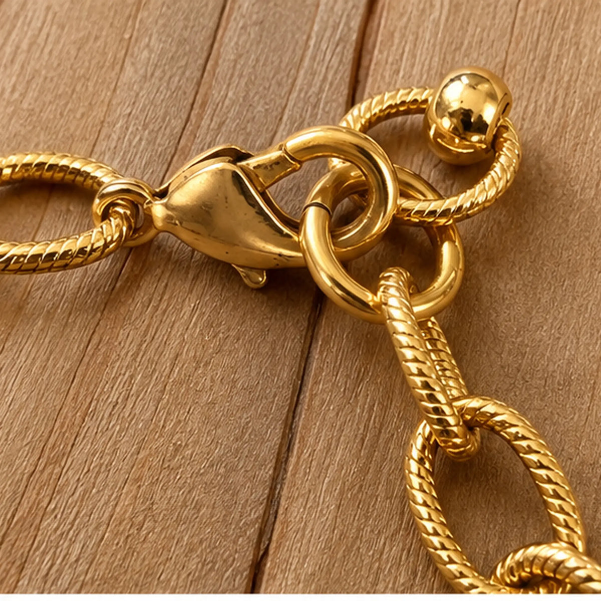 Make It Official Gold Bar & Chain Bracelet