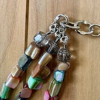 Spindrift Triple Pastel Mother-of-Pearl Nugget Necklace