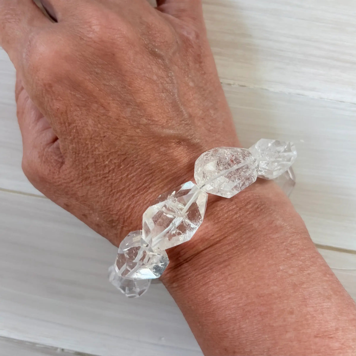 Lush Crystal Quartz Gemstone Bracelet