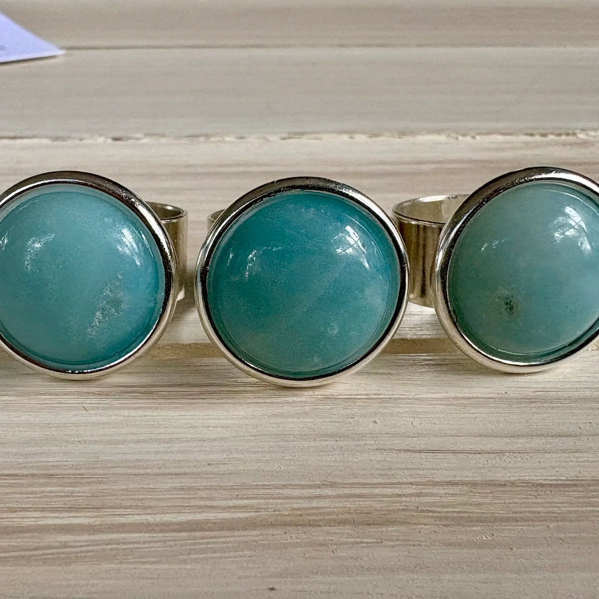Let’s Have A Kiki Amazonite Gemstone Statement Ring