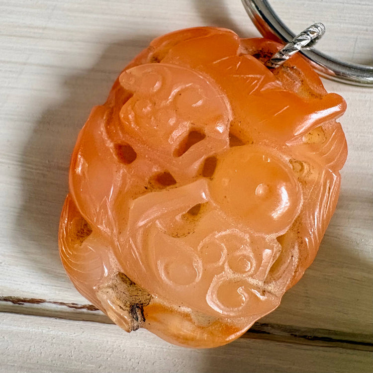 Good Fortune Gemstone & Shell Key Chain Set of 7