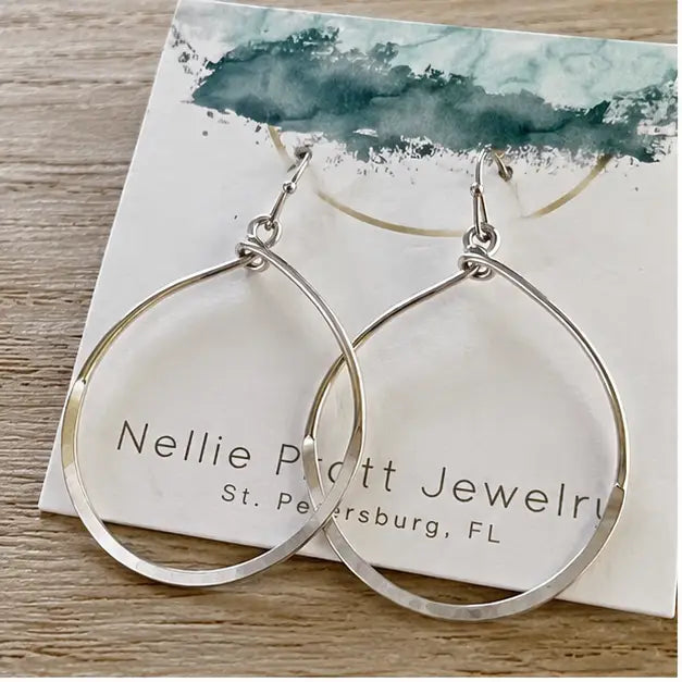Fair Question Classic Silver Hoop Earrings