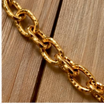 Royal Bloodline Gold Chain & Circle Long Necklace