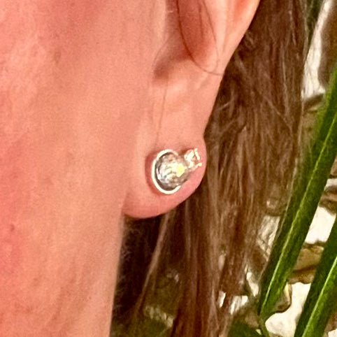 Lovebug Swarovski Crystal Disco Ball Stud Earrings