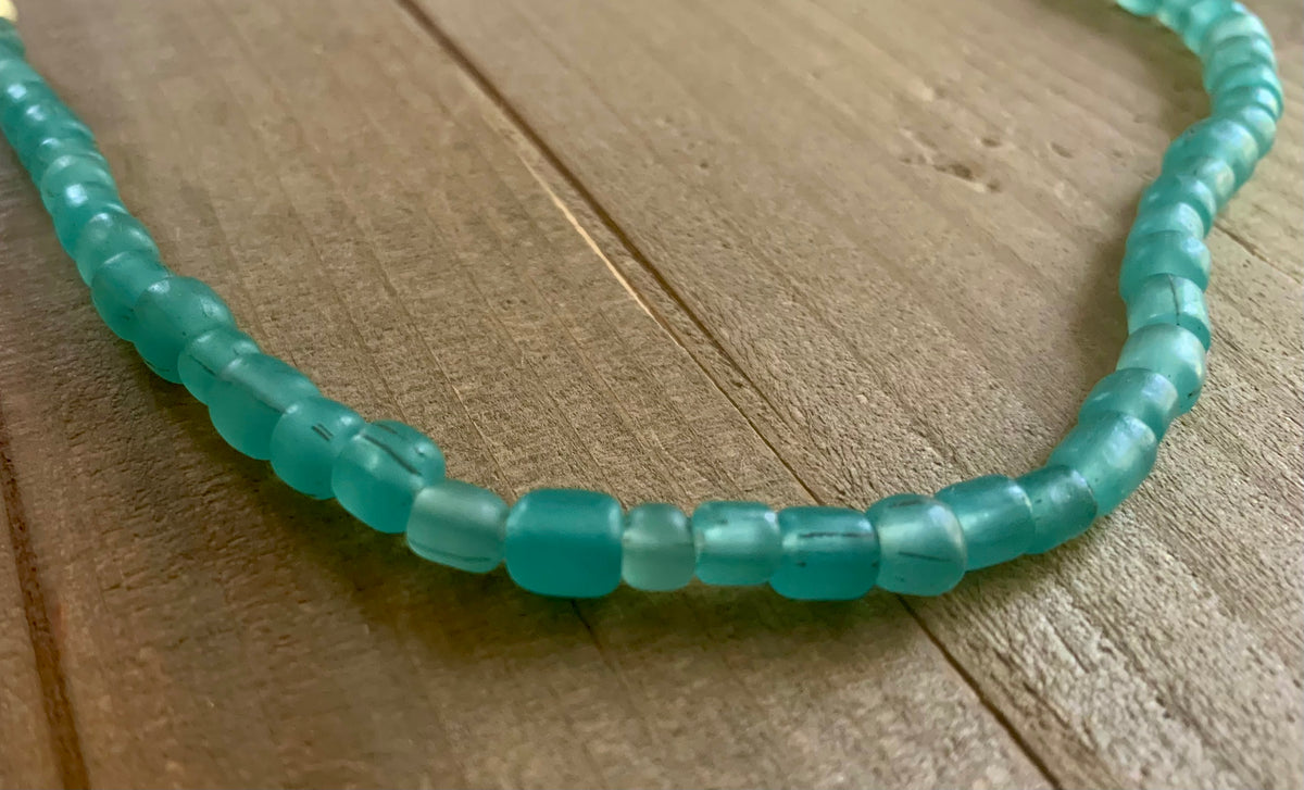 Daydreamer Fair Trade Java Glass & Shell Necklace
