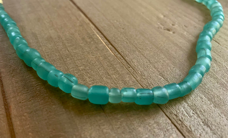 Daydreamer Fair Trade Java Glass & Shell Necklace